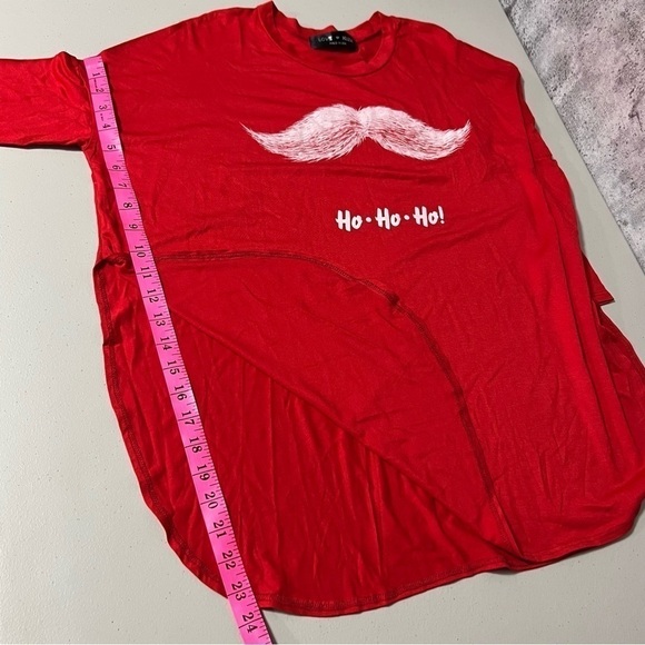 𝅺🆕 Love Kuza, Gray 'Ho Ho Ho' Mustache Long-Sleeve
Tee - Women - Picture 3 of 5